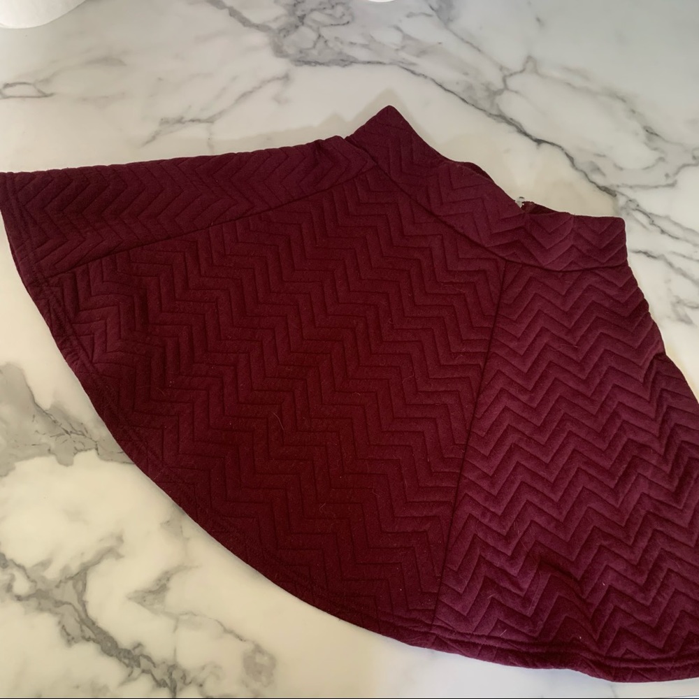 Maroon Skater Skirt